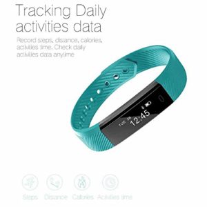 41DZMQUZpiL 300x300 - Fitness armband Smarter YG3 Activity Tracker Armband Schrittzähler Kabellose Bluetooth 4.0 Schritte Entfernung Sleep Kalorien ausgeschnittenem Touch Bildschirm Call Nachricht Reminder für Android und IOS (Grün) - 3