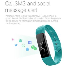 51m1JqgnzEL 300x300 - Fitness armband Smarter YG3 Activity Tracker Armband Schrittzähler Kabellose Bluetooth 4.0 Schritte Entfernung Sleep Kalorien ausgeschnittenem Touch Bildschirm Call Nachricht Reminder für Android und IOS (Grün) - 5